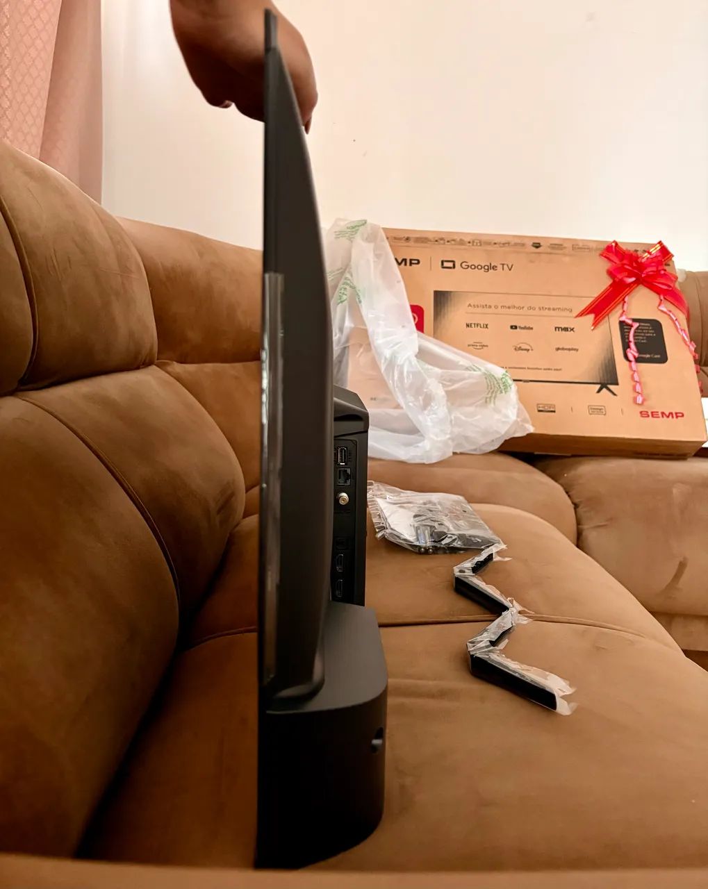 VENDO TV NOVA E NA CAIXA - Foto 5