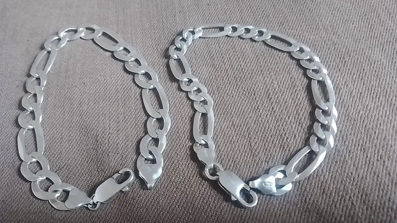 Pulseira de prata pura  - Foto 2