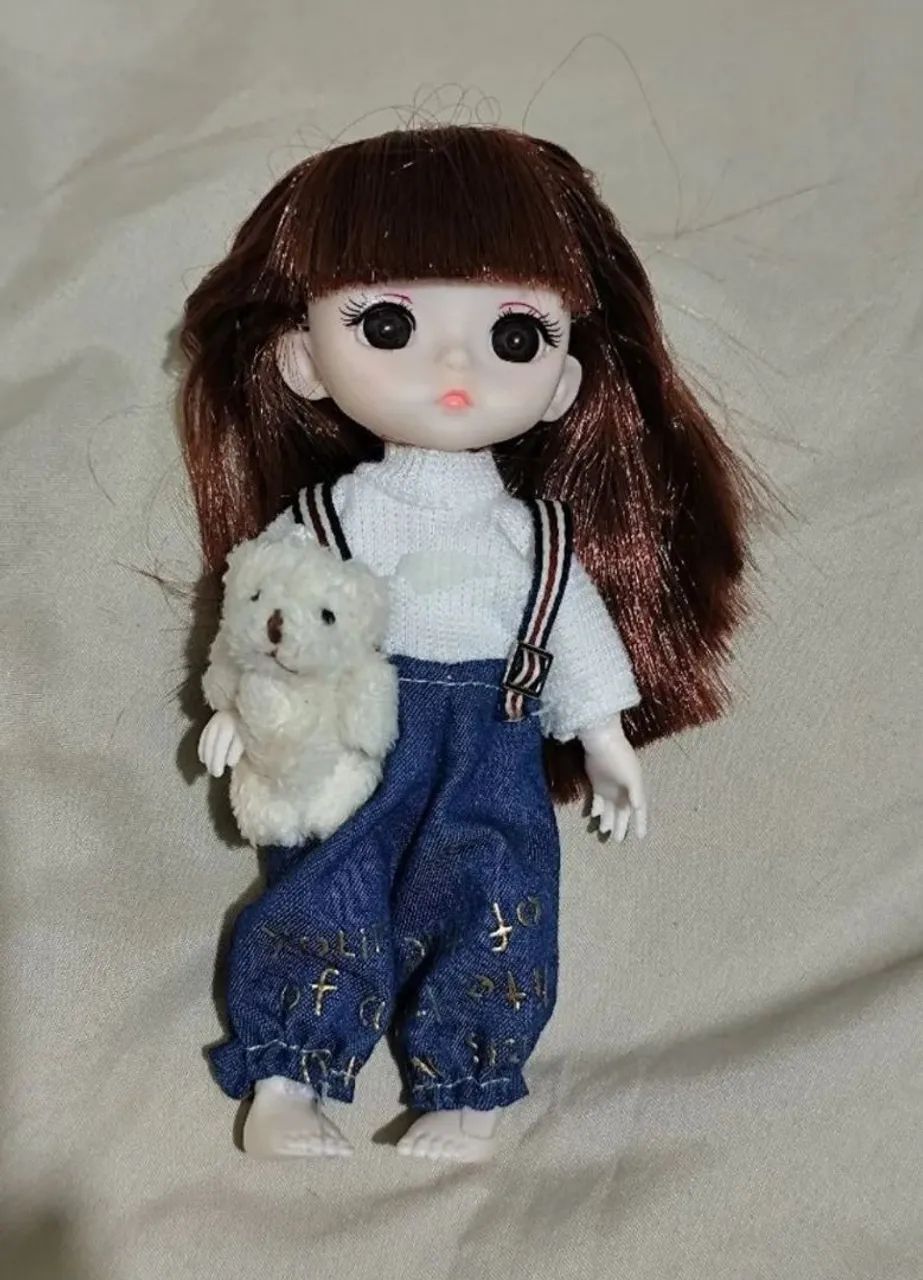 Bonecas bjd 17cm lote - Foto 4