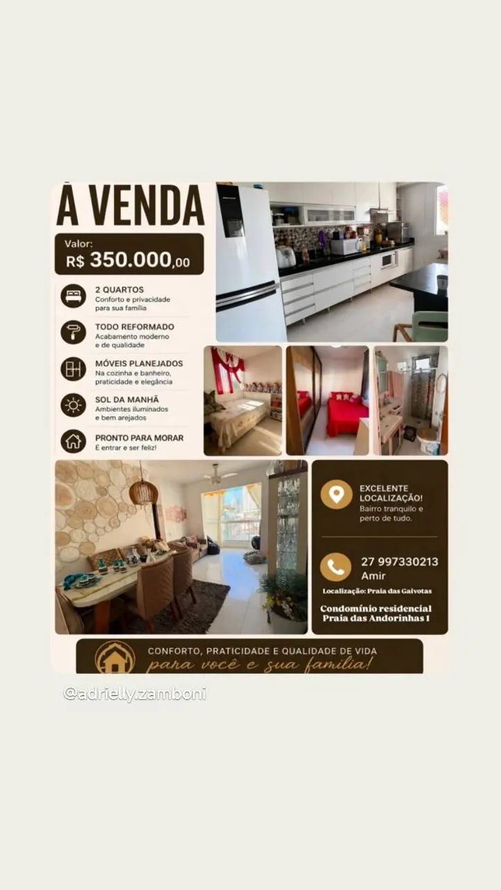 Vendo apartamento em Gaivotas 