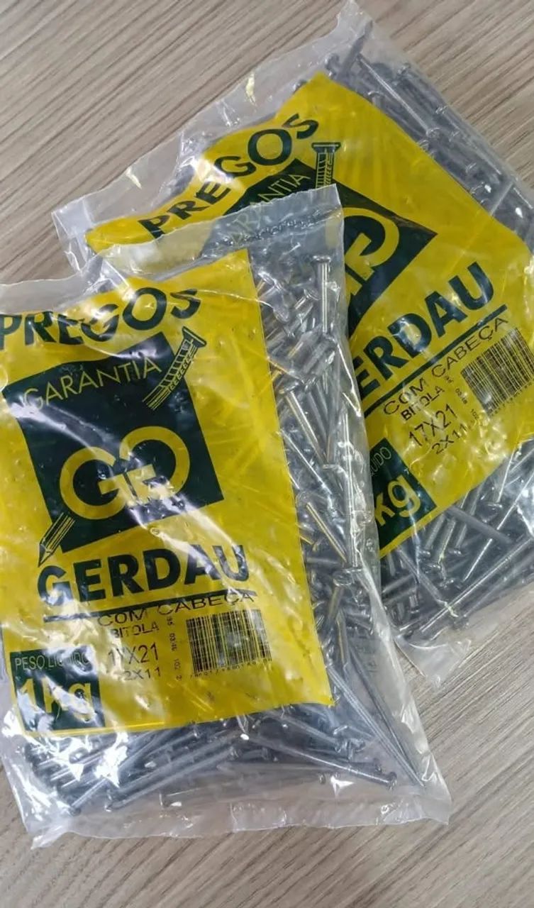 PREGO GERDAU 17X21 COM CABEÇA - Foto 2