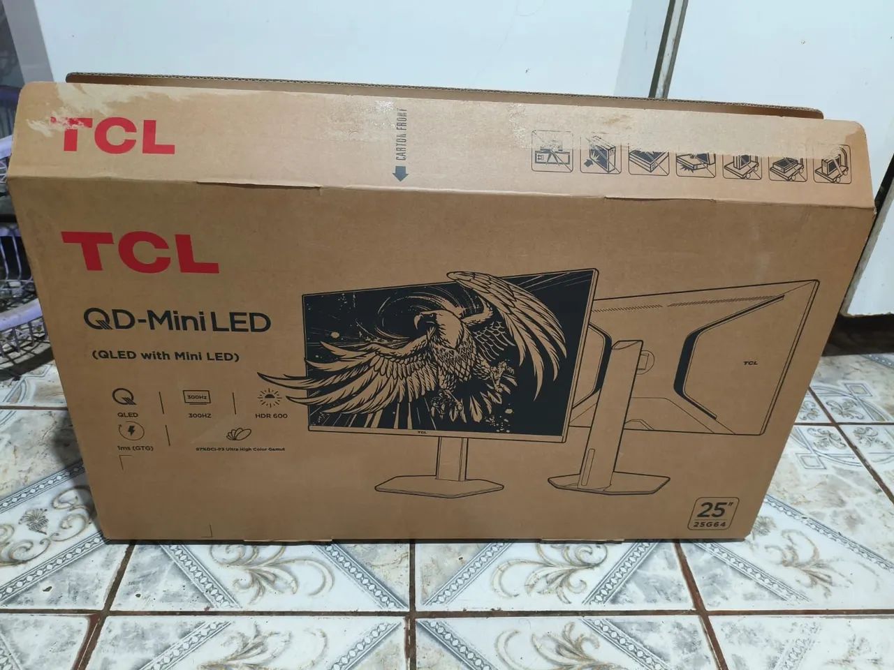 Monitor TCL 25" Qled - mini led - 300Hz 1ms - Foto 3
