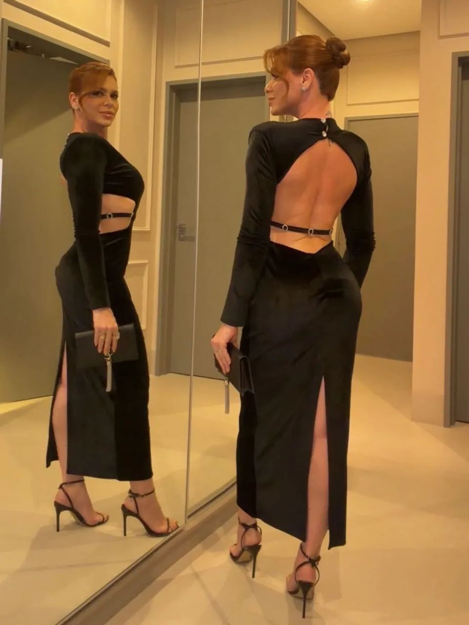 Vestido Veludo preto  - Foto 2