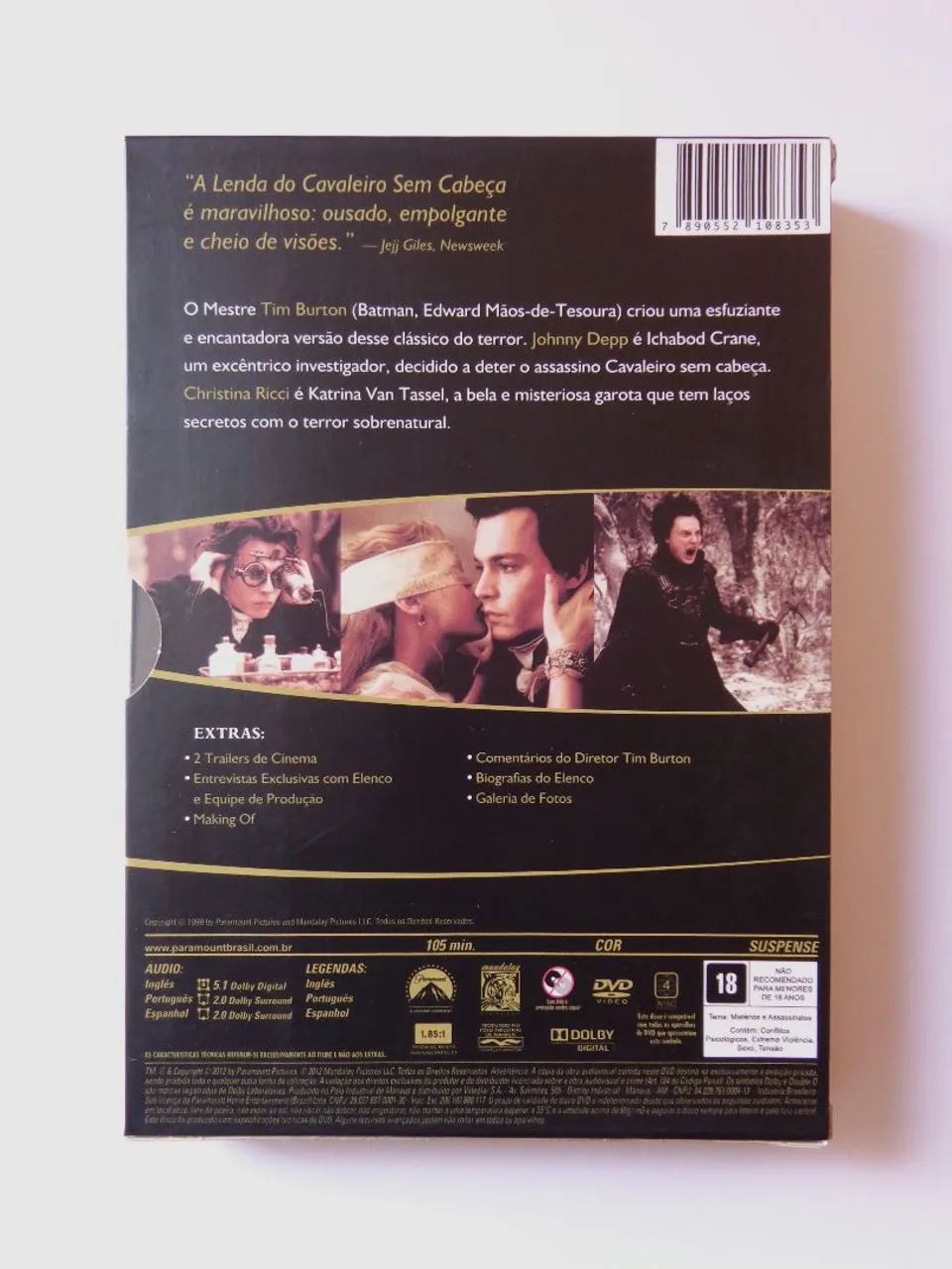 Dvd A Lenda do Cavaleiro sem Cabeça - Edição com Luva - Foto 2
