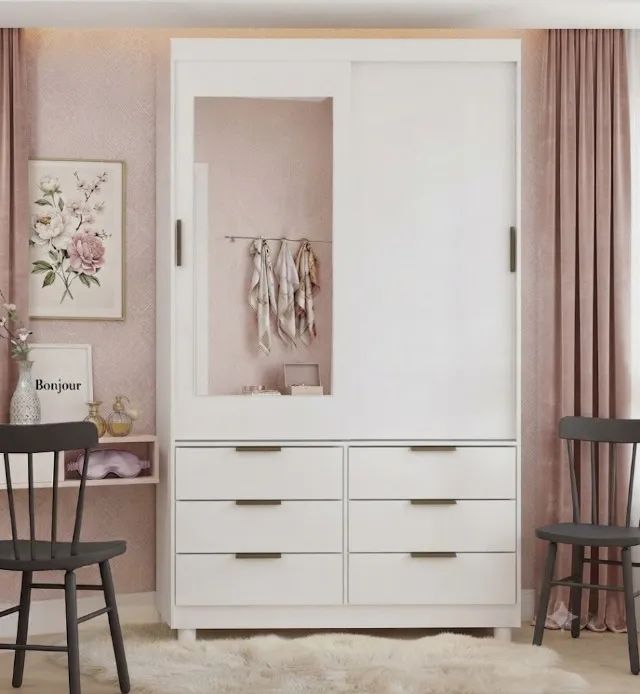 Oferta guarda roupa de solteiro com espelho