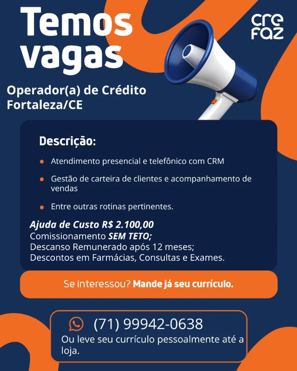 Operador de Crédito - Fortaleza/CE
