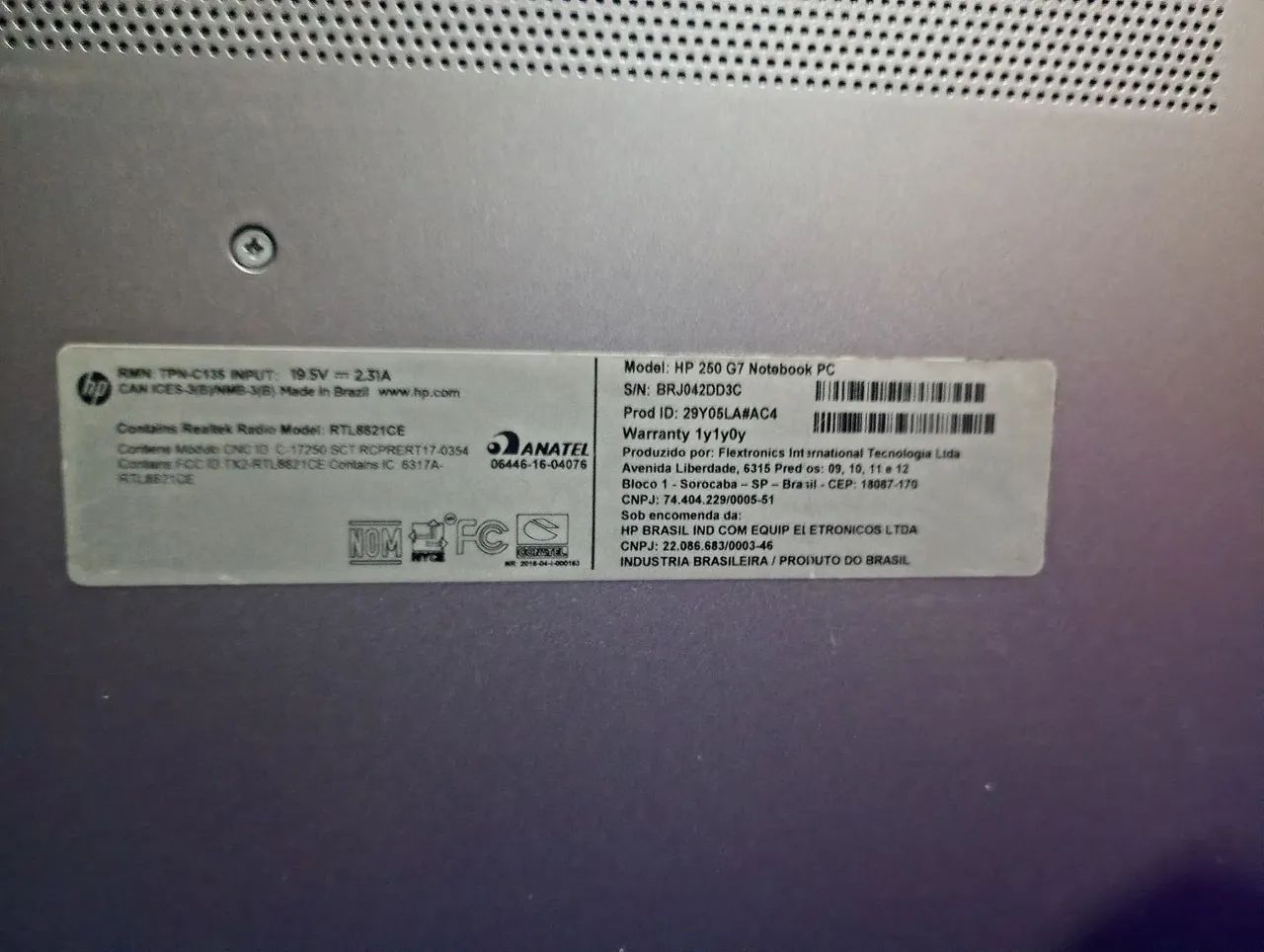 Notebook HP 250 G7, i5 8 geração  - Foto 2