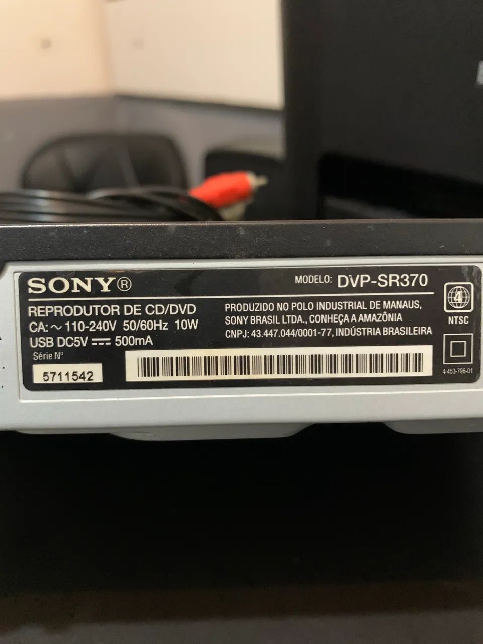 DVD Sony com USB 
