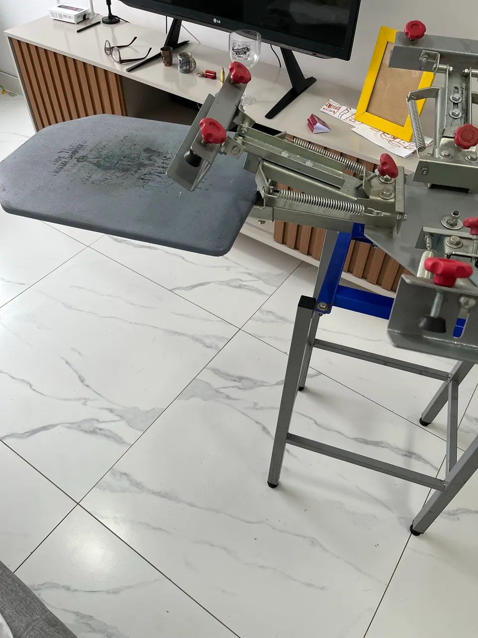 Mesa serigrafia quatro braços e impressora reveladora  - Foto 4