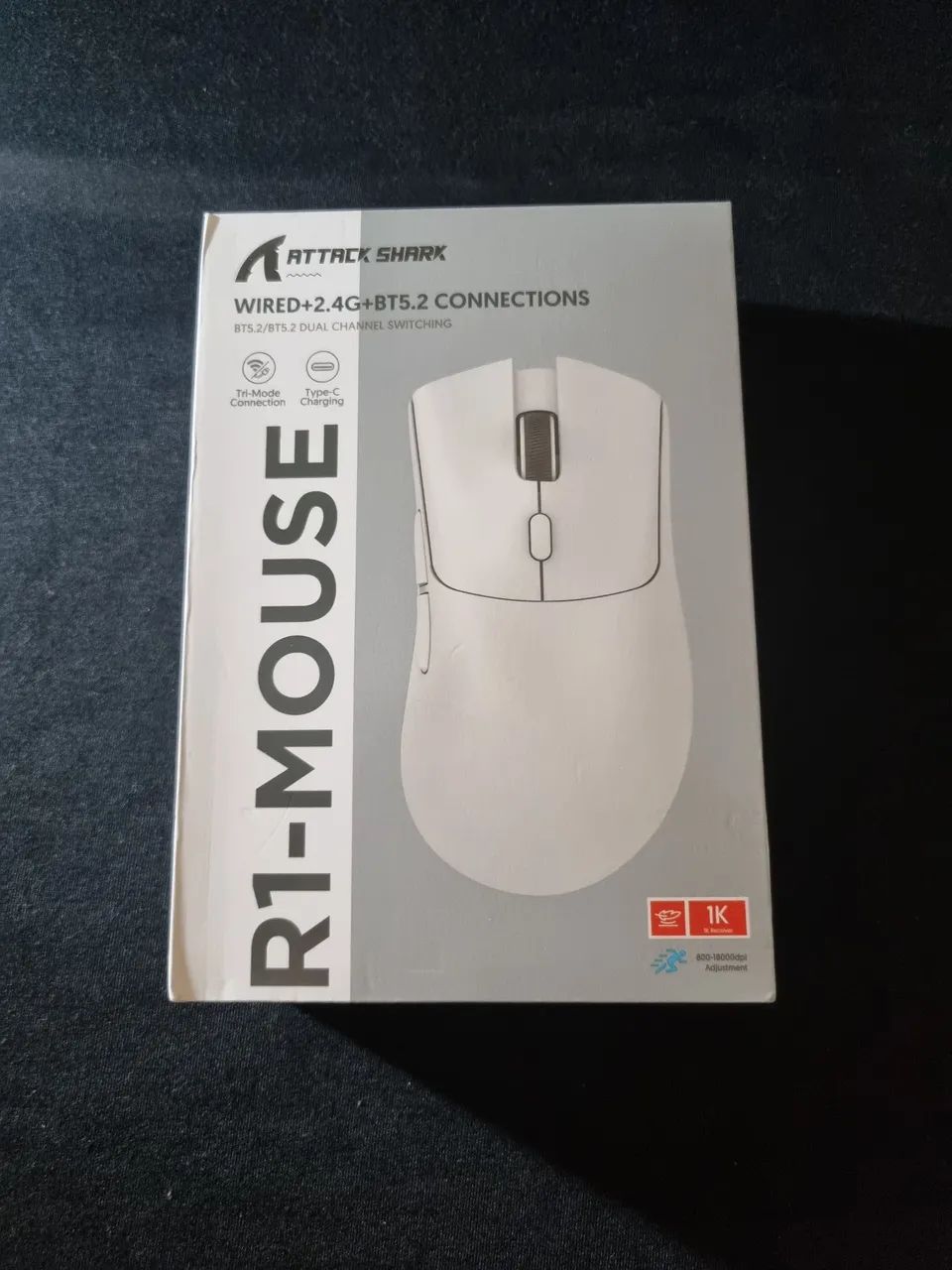 Mouse Attack Shark R1 (Novo sem uso)