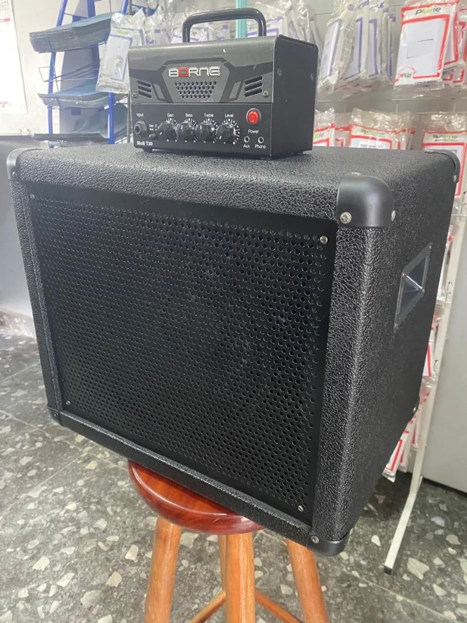 CABEÇOTE+CAIXA+REVERB MACHINE+EQUALIZADOR