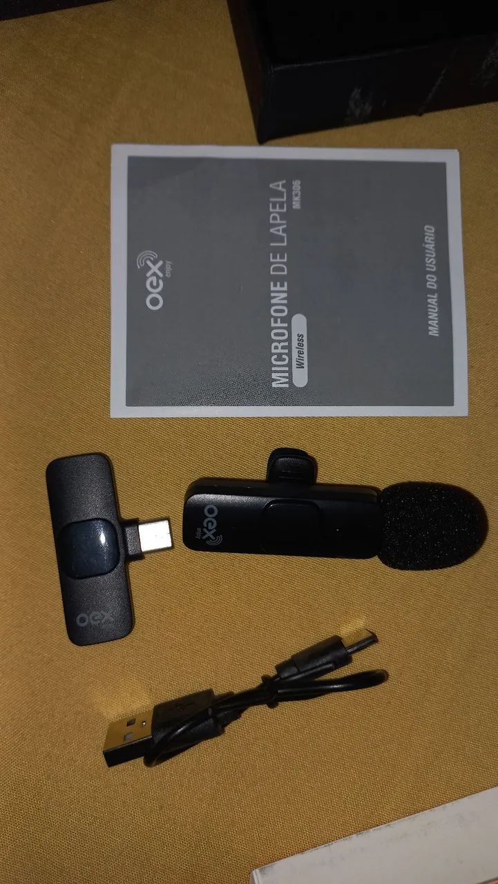 Microfone de lapela OEX novo - Foto 3