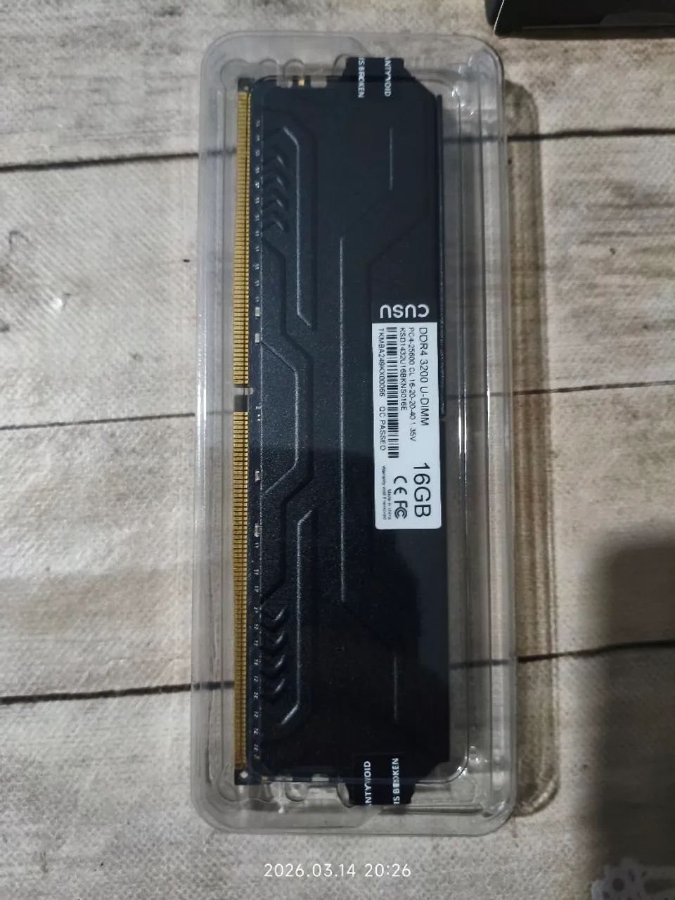 Memória ram ddr4 cusu403004518721792001