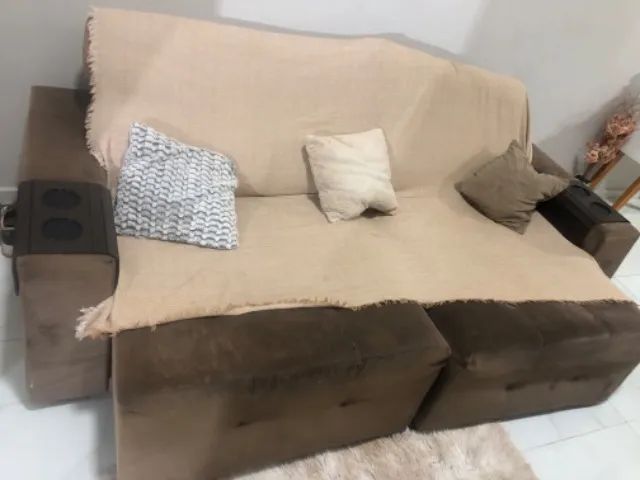 Sofá Retrátil Reclinavel 