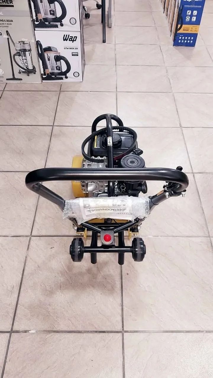 Placa Vibratória a gasolina 65kg e motor 7.5hp Buffalo Rental - Loja/Novo - Foto 5