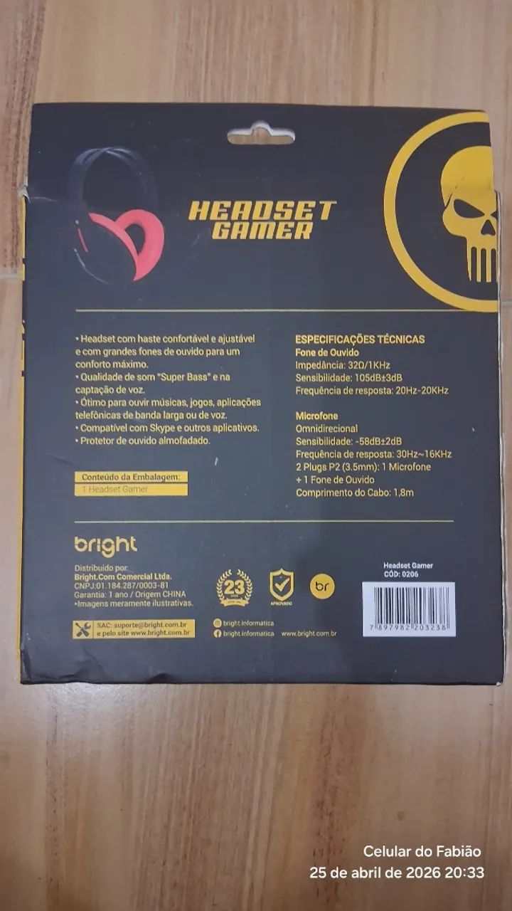 Headset Gamer Bright - Foto 2