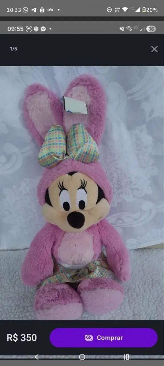 Mickey e Minne Disney coelhinhos  - Foto 2