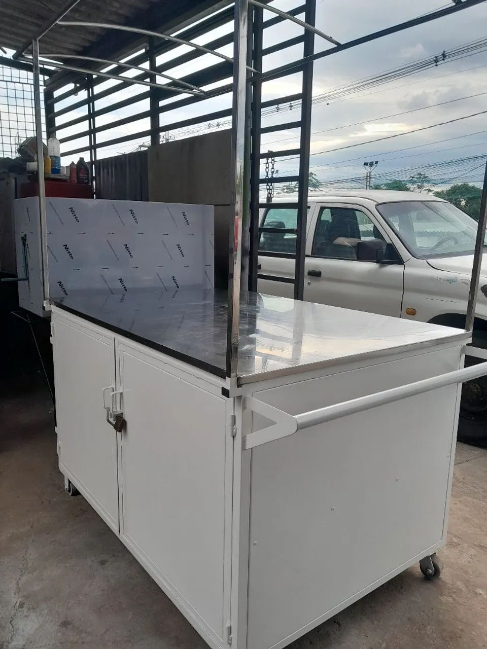 BANCA DE INOX COM CHURRASQUEIRA  - Foto 4