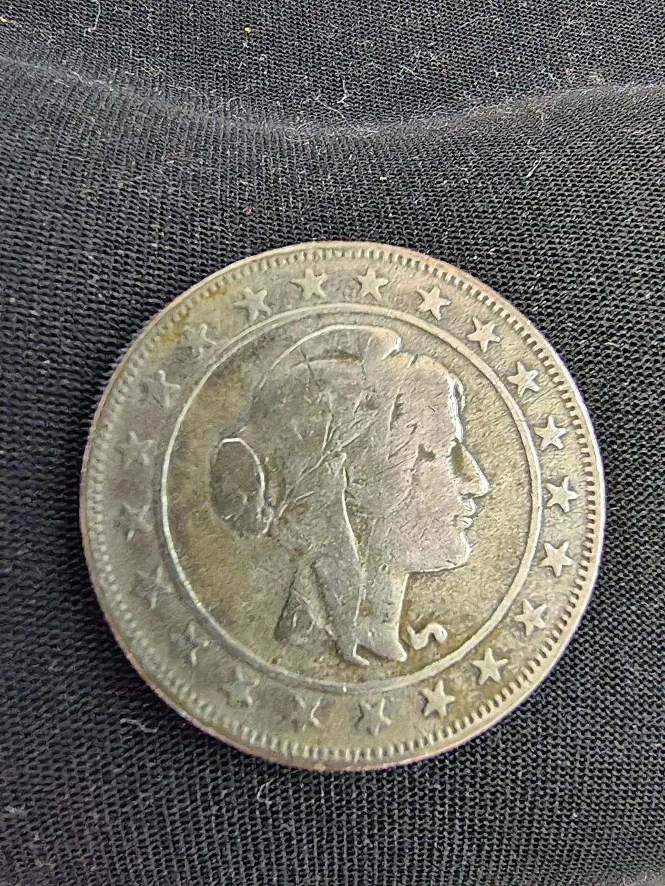 Moeda brasileira 2000 Réis ano 1924 - Foto 2