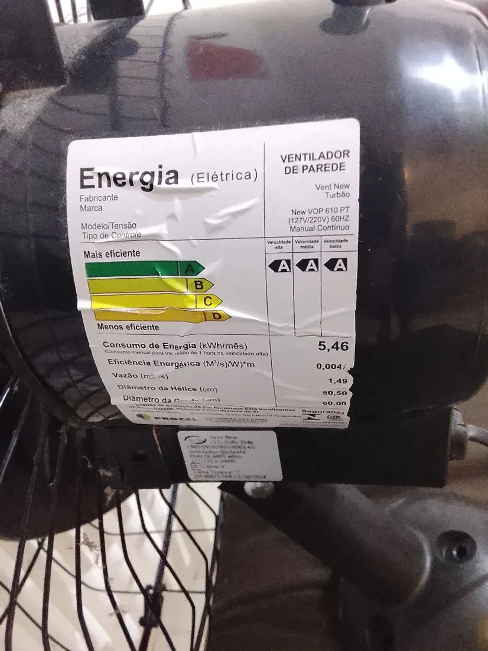 Ventilador de parede  - Foto 3