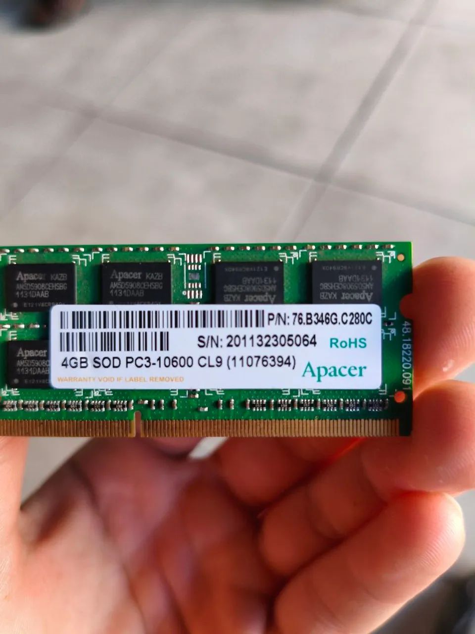 Vendo 3 memória ram de notebook ddr3 de 4 gb - Foto 2