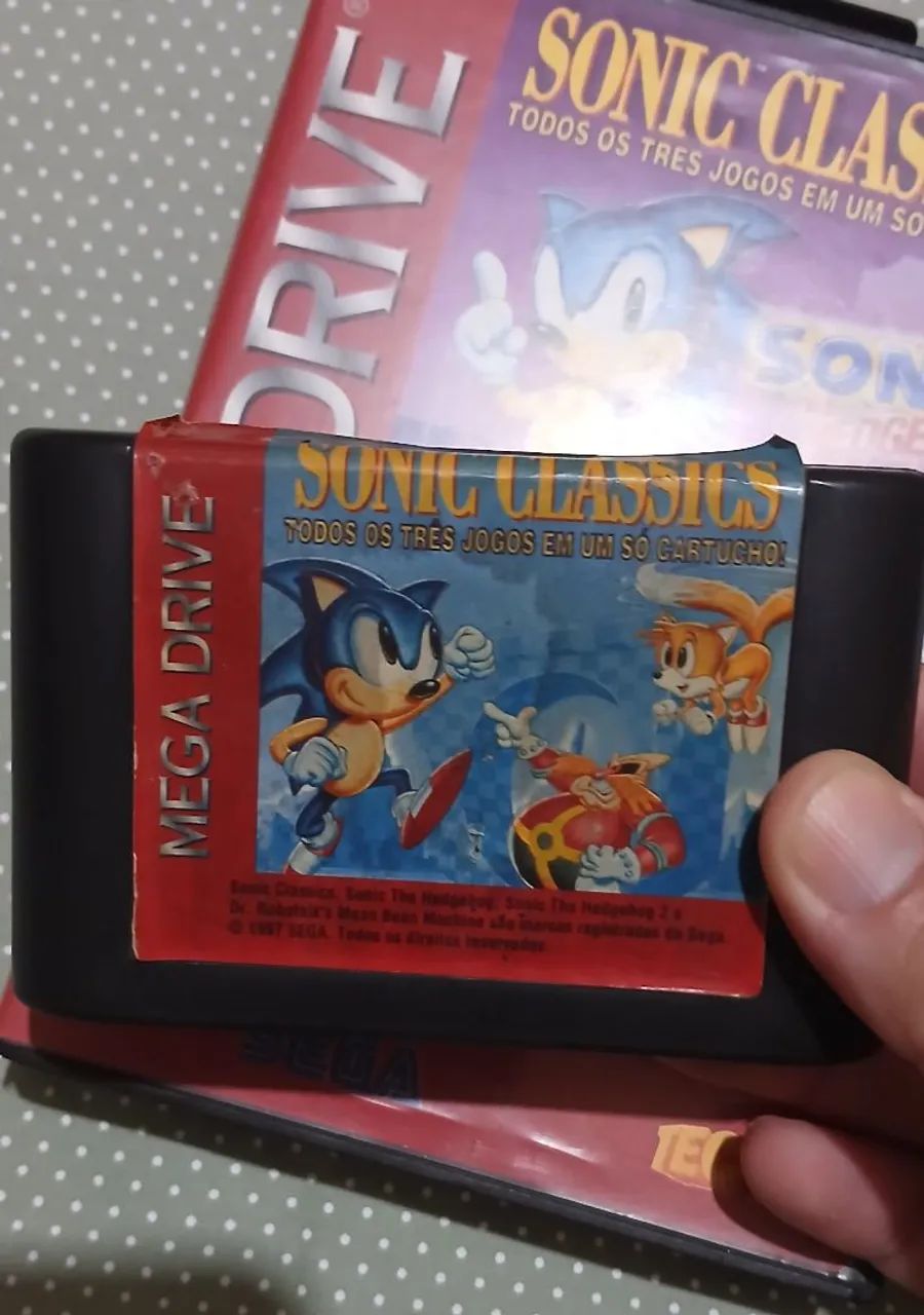 Sonic classics megadrive original usada - Foto 3