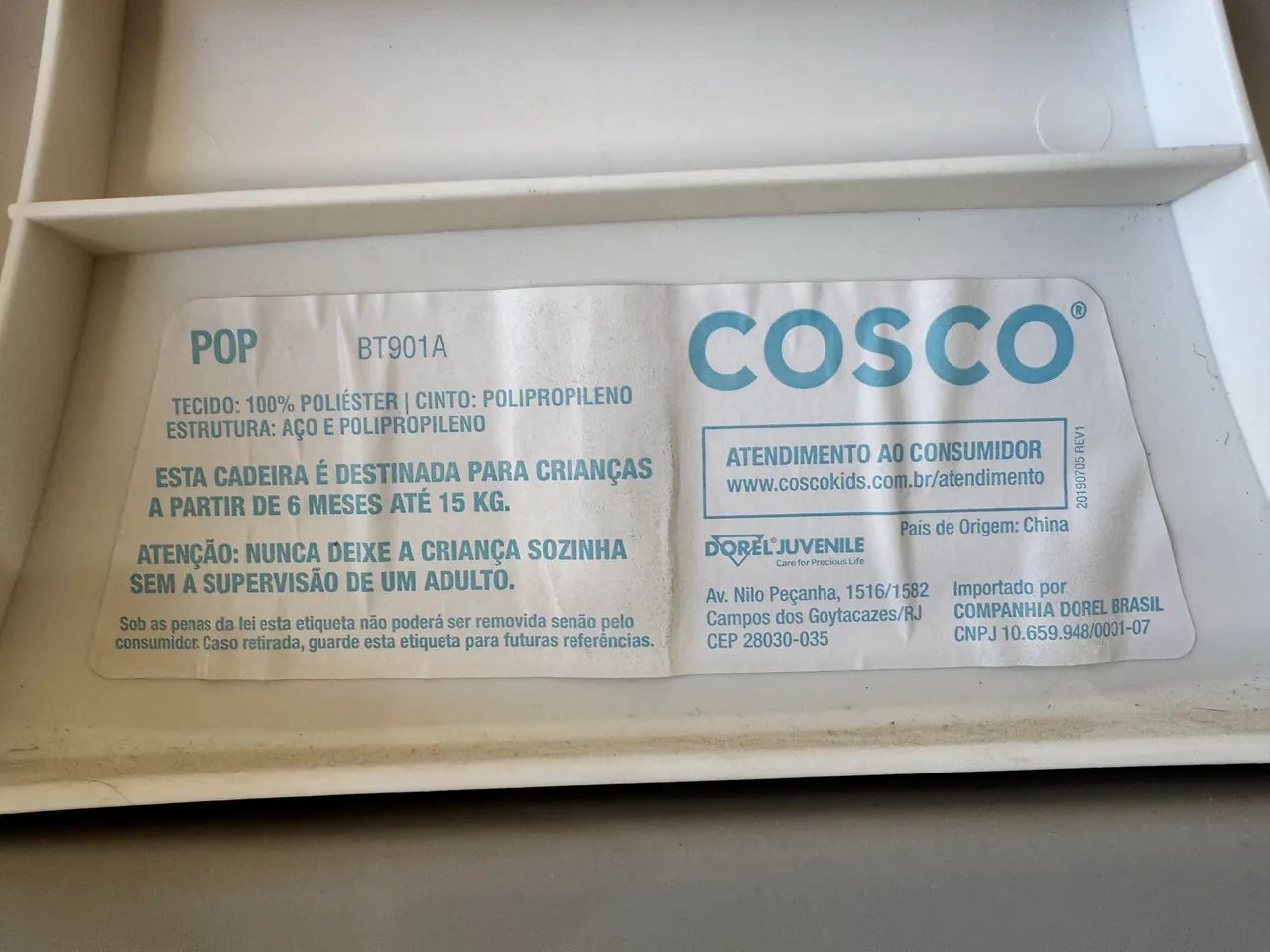 Cadeirinha de alimentação cosco  - Foto 3