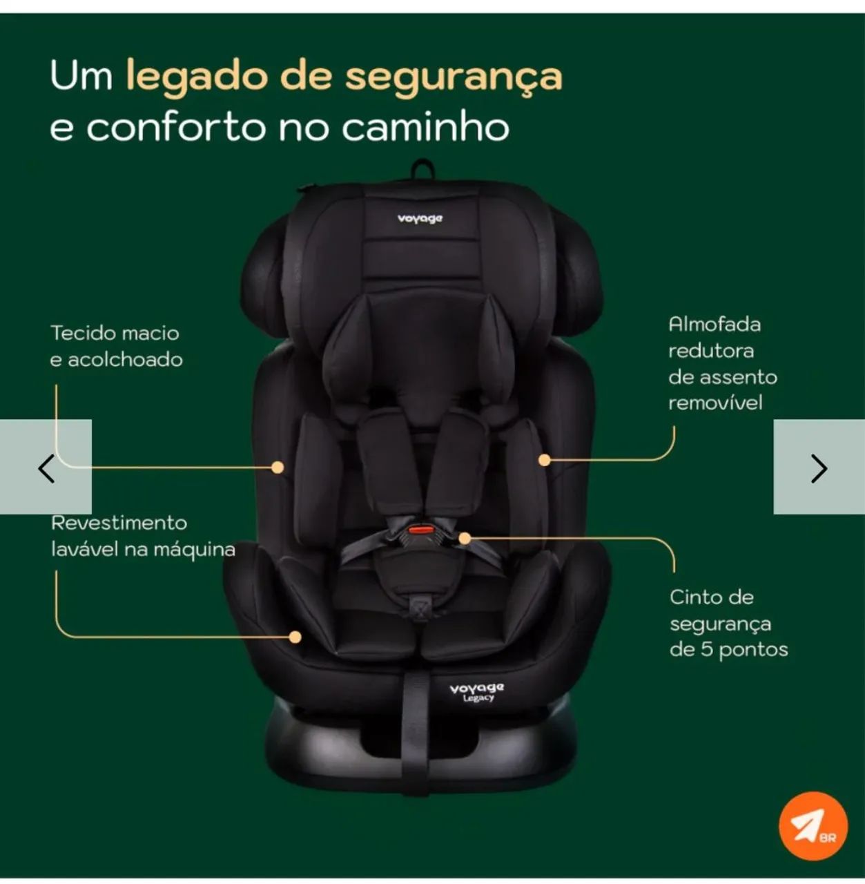 Cadeirinha para Carro Voyage Legacy