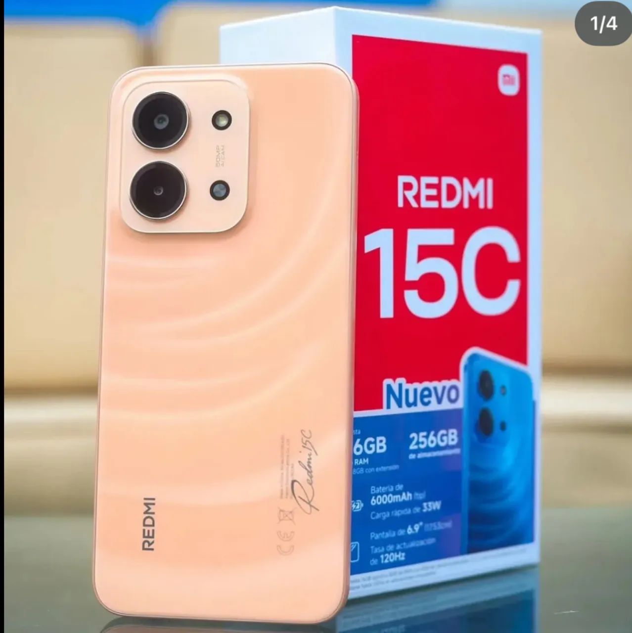 Redmi + capa: Redmi 15 Xiaomi 256/8 Rosa 