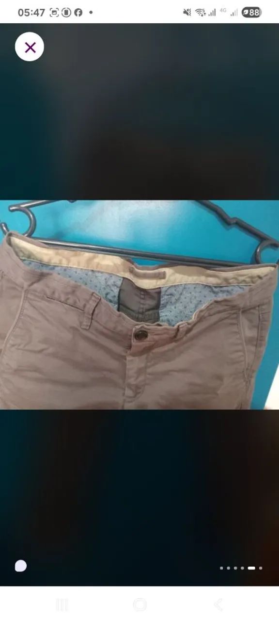 Calça zara slim cinza - Foto 4