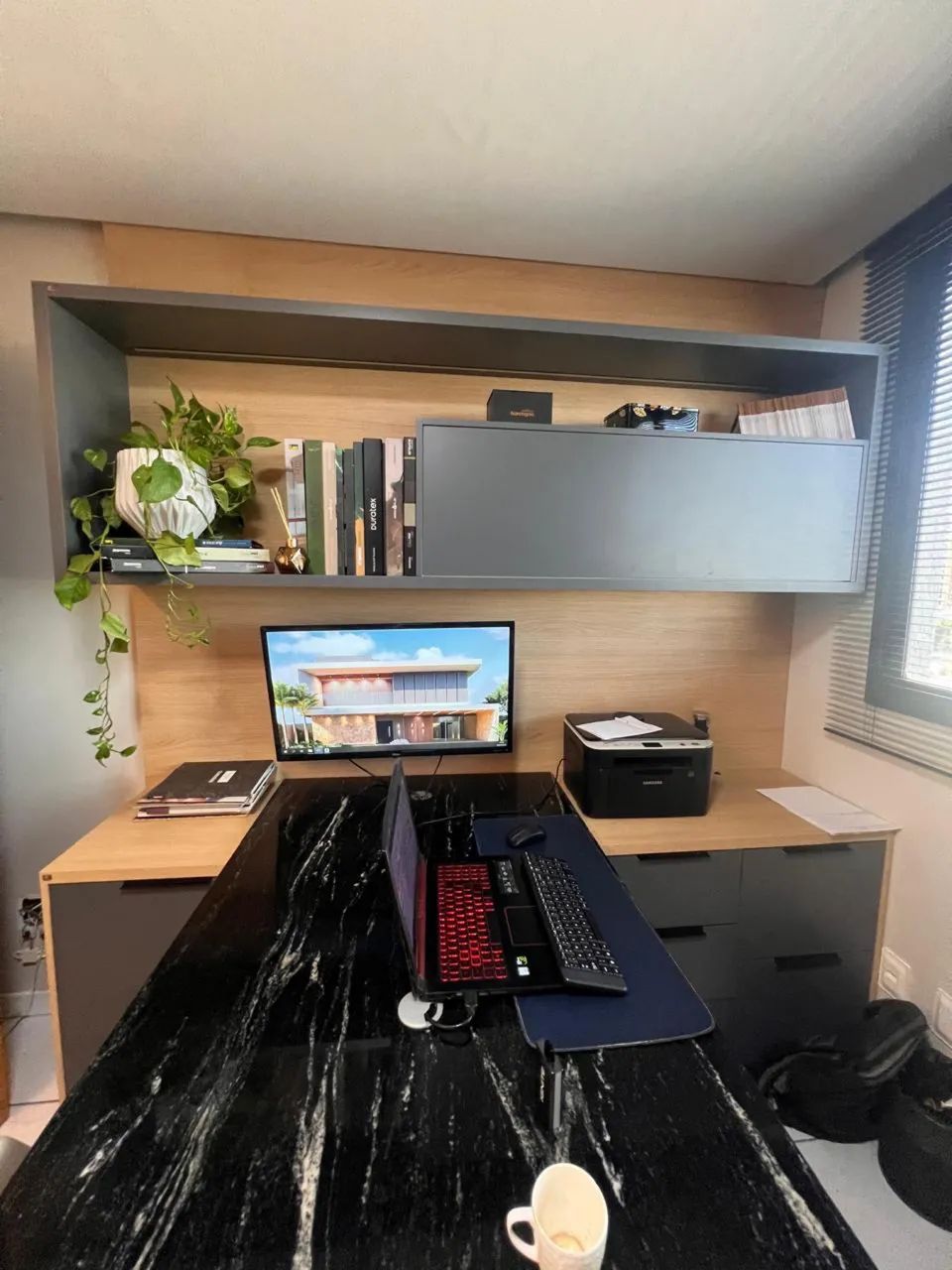 MESA ESCRITÓRIO EM GRANITO