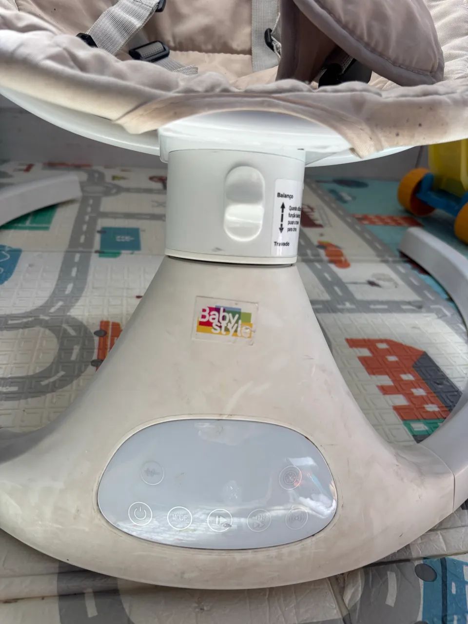 Baby Style Cadeirinha De Balanço Automática 70x65cm Branca - Foto 5