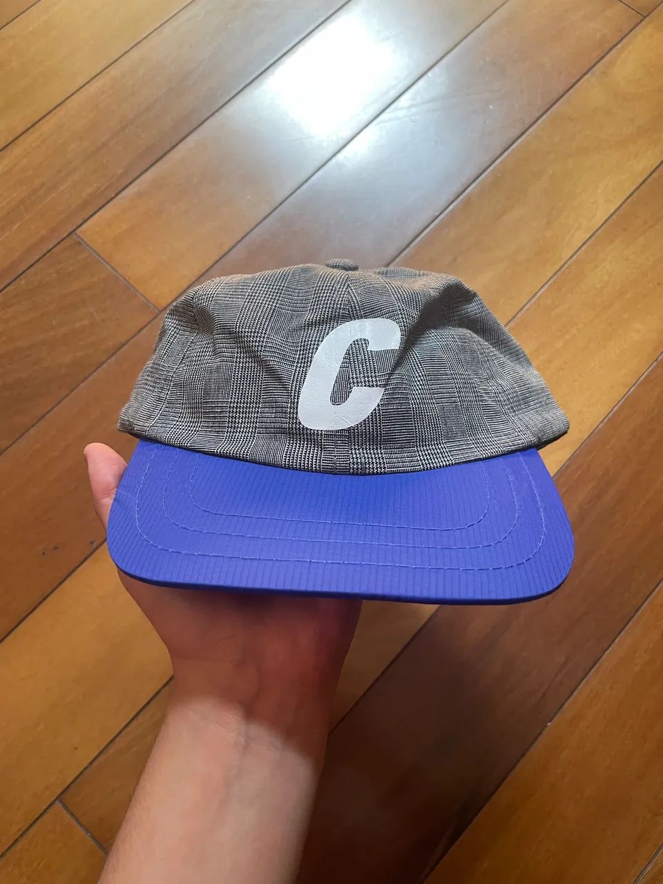 Boné Class Classic Sport Hat C Logo Plaid Blue 