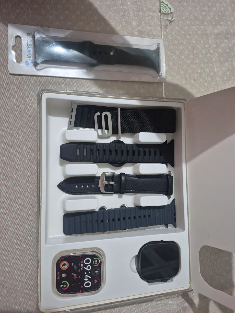 Smartwatch Microwear Ultra AI 3 com 49mm para iOS e Android - Preto - Foto 3