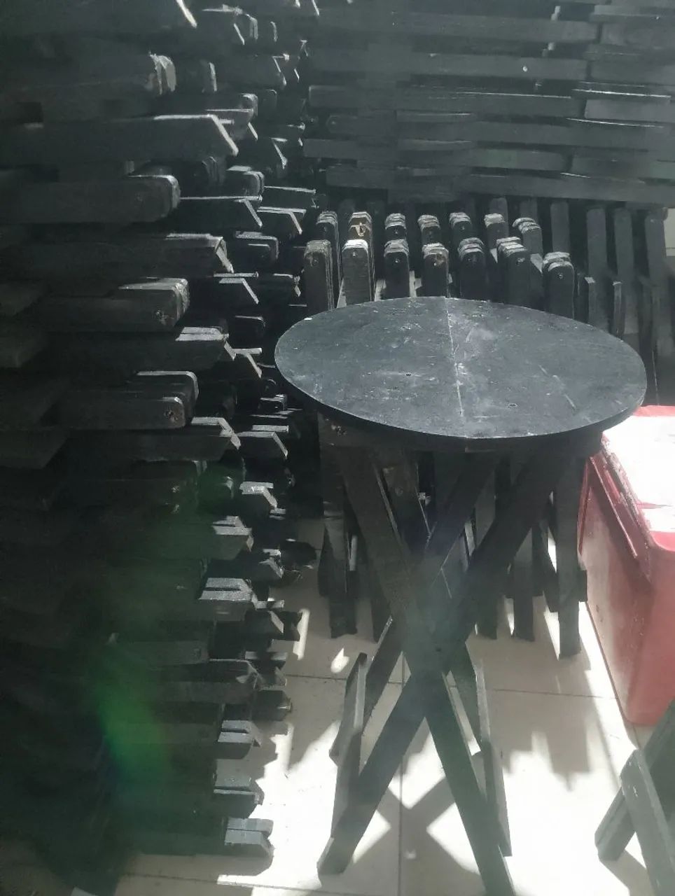 Mesas bistrô cor preta 