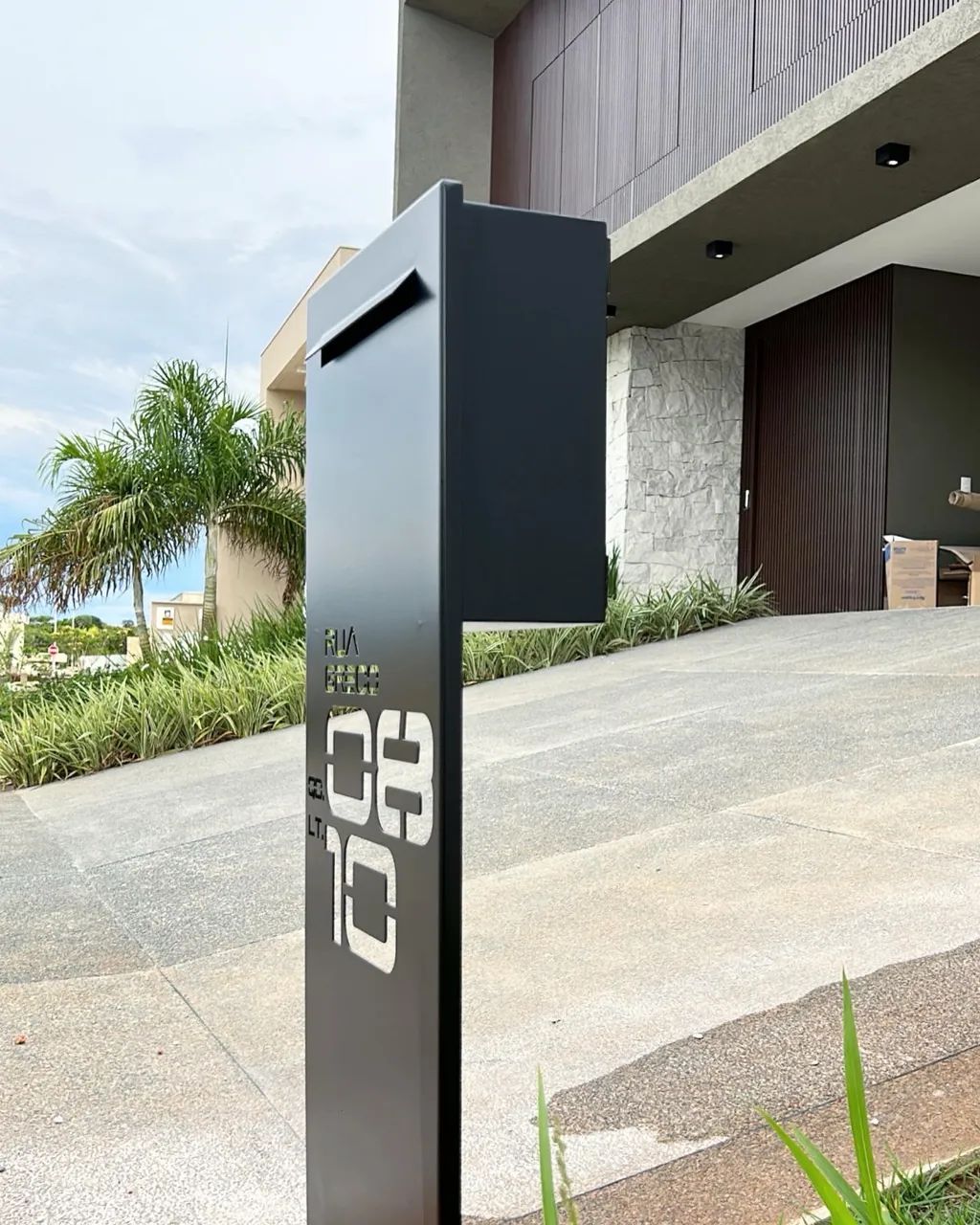CAIXA DE CORREIO PARA JARDIM MODELO MODERNA - Foto 2