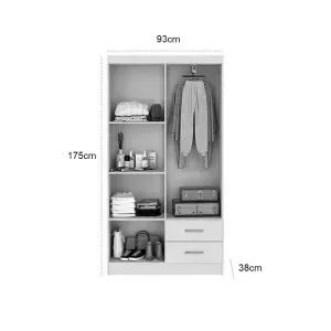 Guarda Roupa Vitoria Branco - 4 Portas - Foto 2