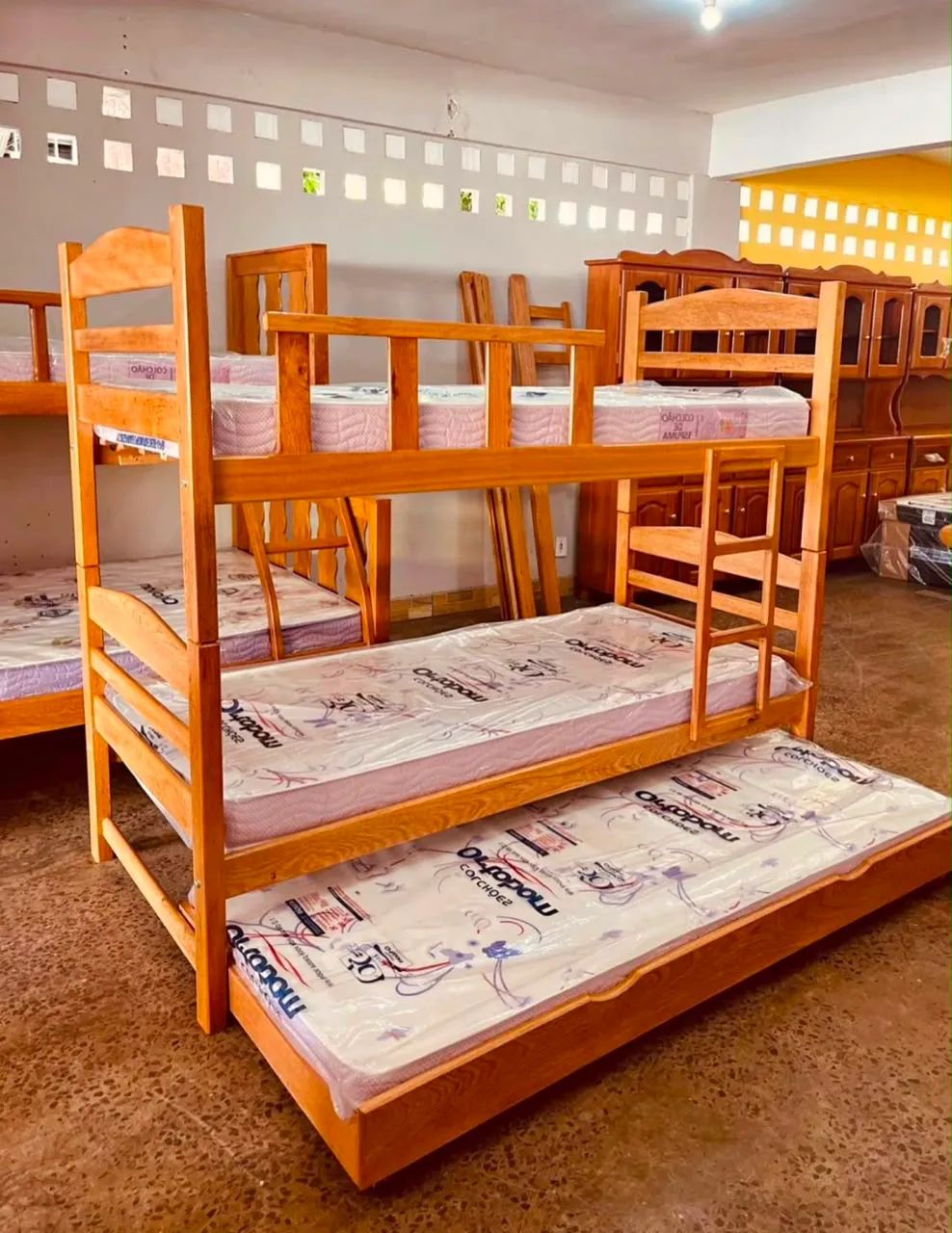 Cama triliche mdf com colchões - Foto 2