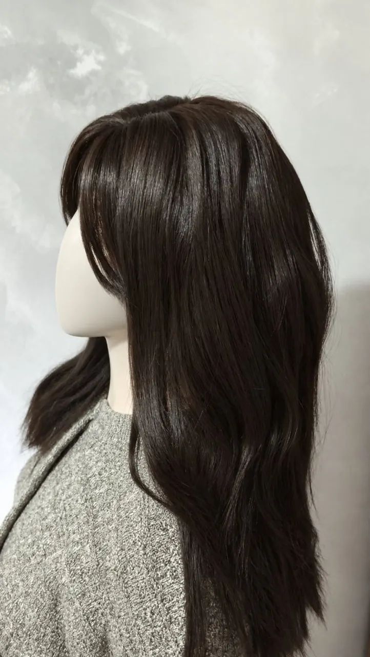 Peruca de cabelo sintético liso  - Foto 2
