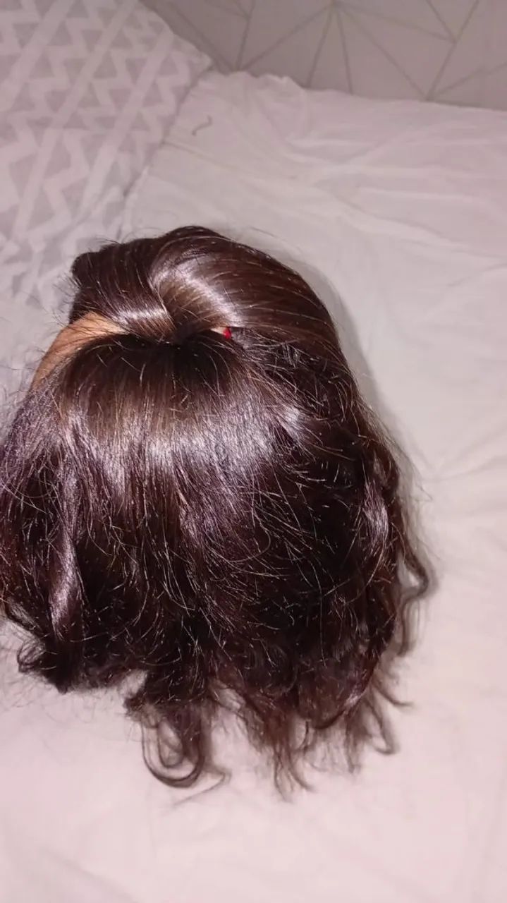 Cabelo humano topo acabamento 