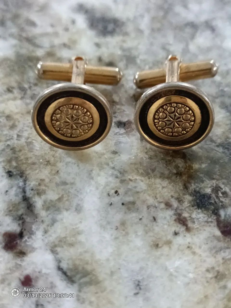 1950s Gold-Plated Cufflinks, Unused