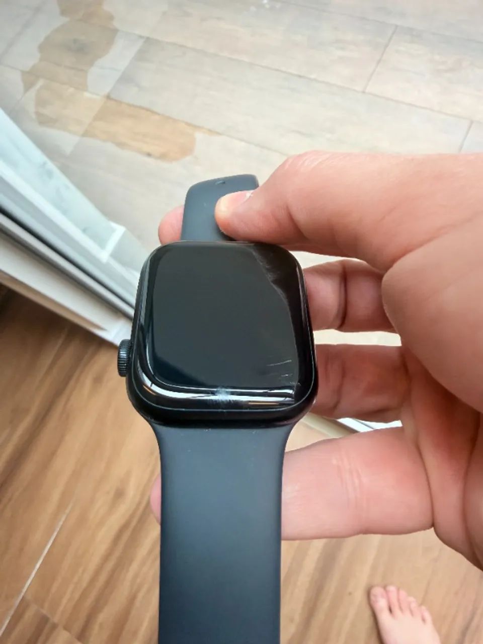 Apple Watch Series 7 GPS 45mm Alumínio Meia-Noite Preto