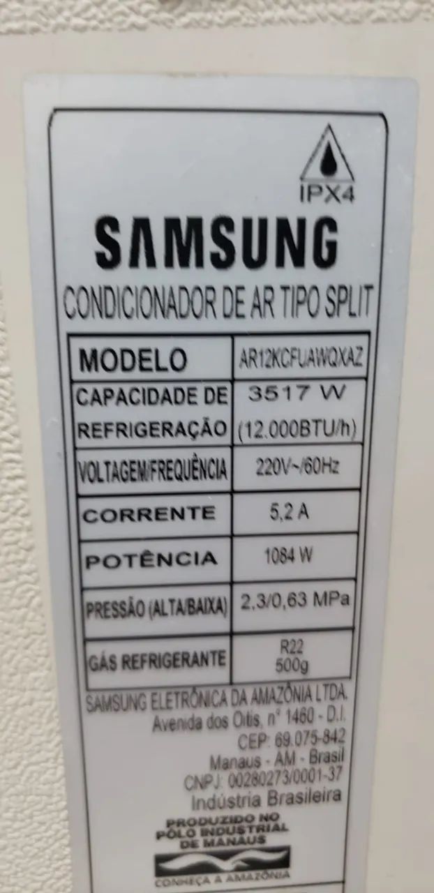 Ar-condicionado Split 12.000 BTU Samsung - Foto 3