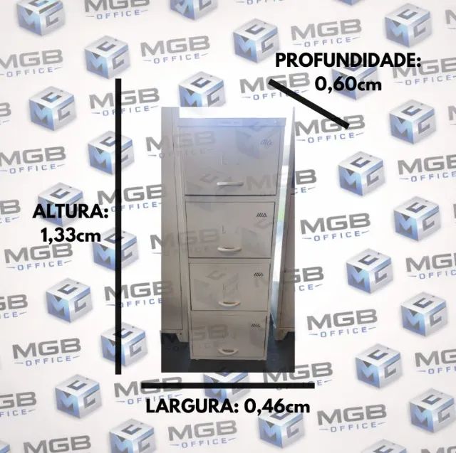 Arquivo de Aço c\4G - (1,33x0,46x0,60cm) - CH# 26 ENTREGAMOS DF E ENTORNO - Foto 5