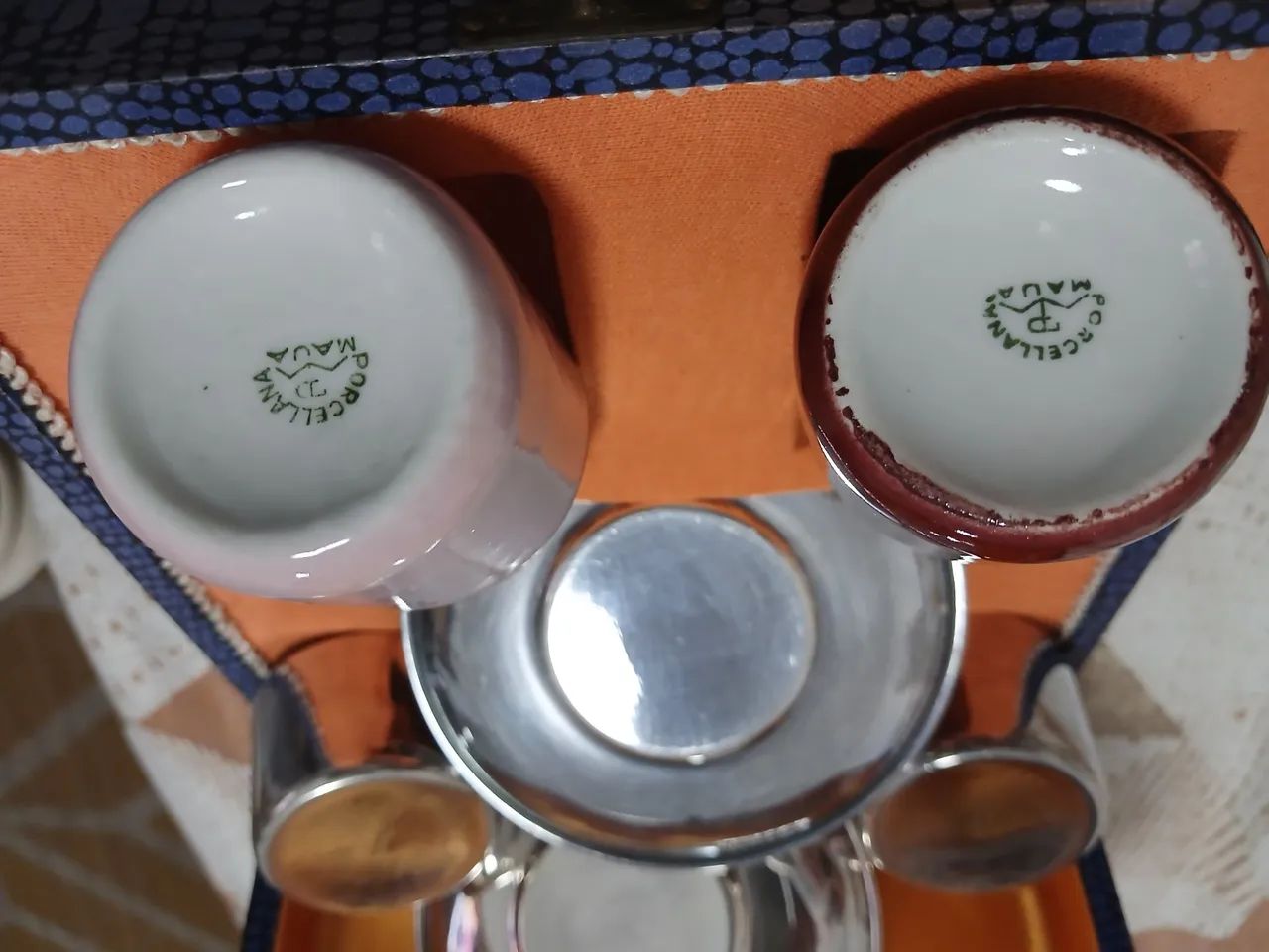 Xícaras Aurea prata 90 antigas - Foto 4