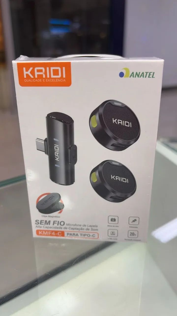 MICROFONE LAPELA KAIDI KMF4-C TIPO-C 