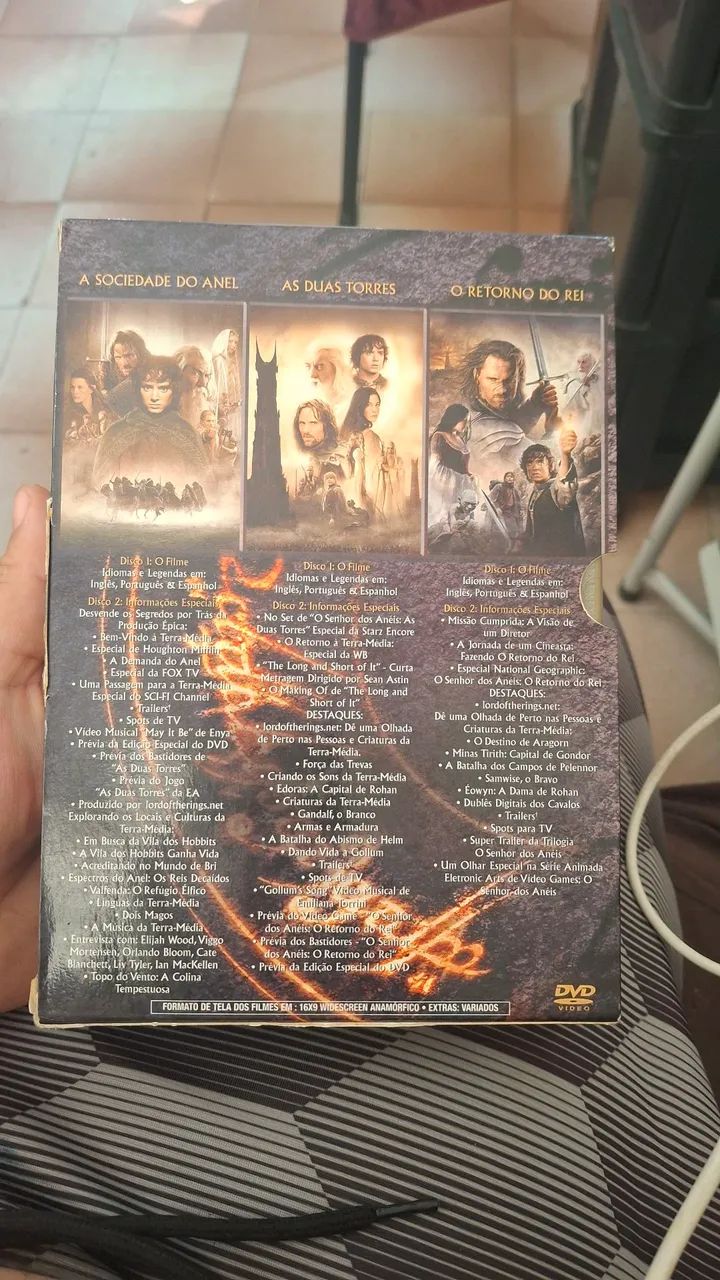 SENHOR DOS ANÉIS TRILOGIA (DVD) - Foto 2