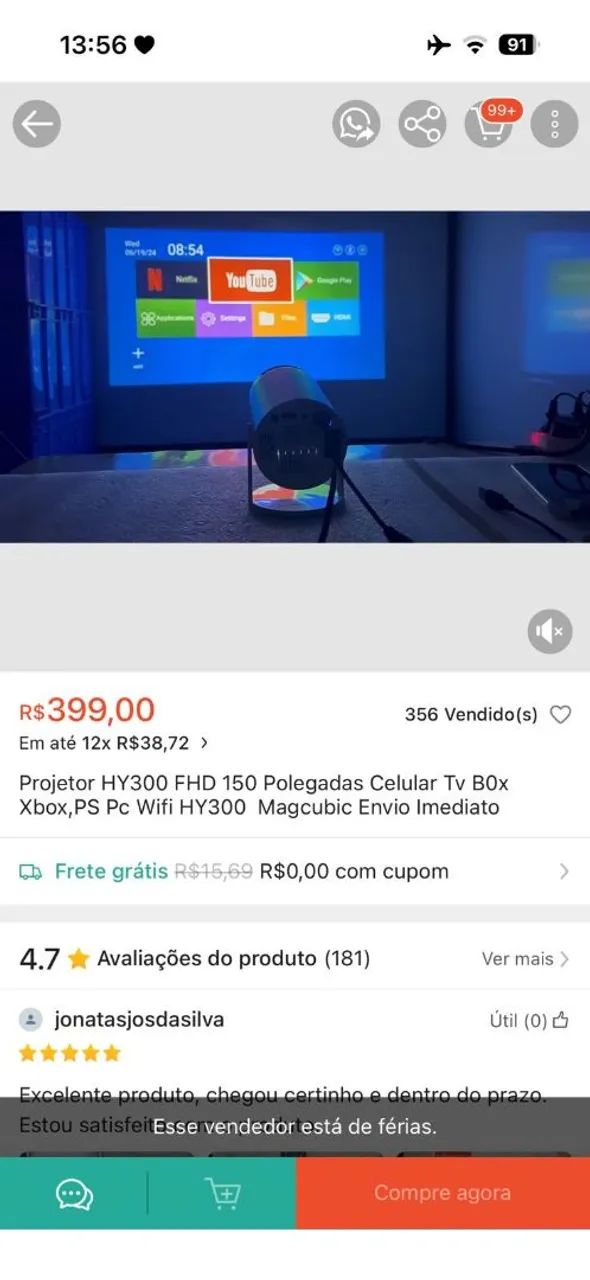 Projetor ultra-hd - Foto 3