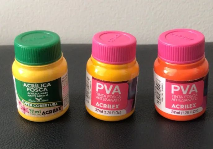 Tintas para artesanato ACRILEX novas
