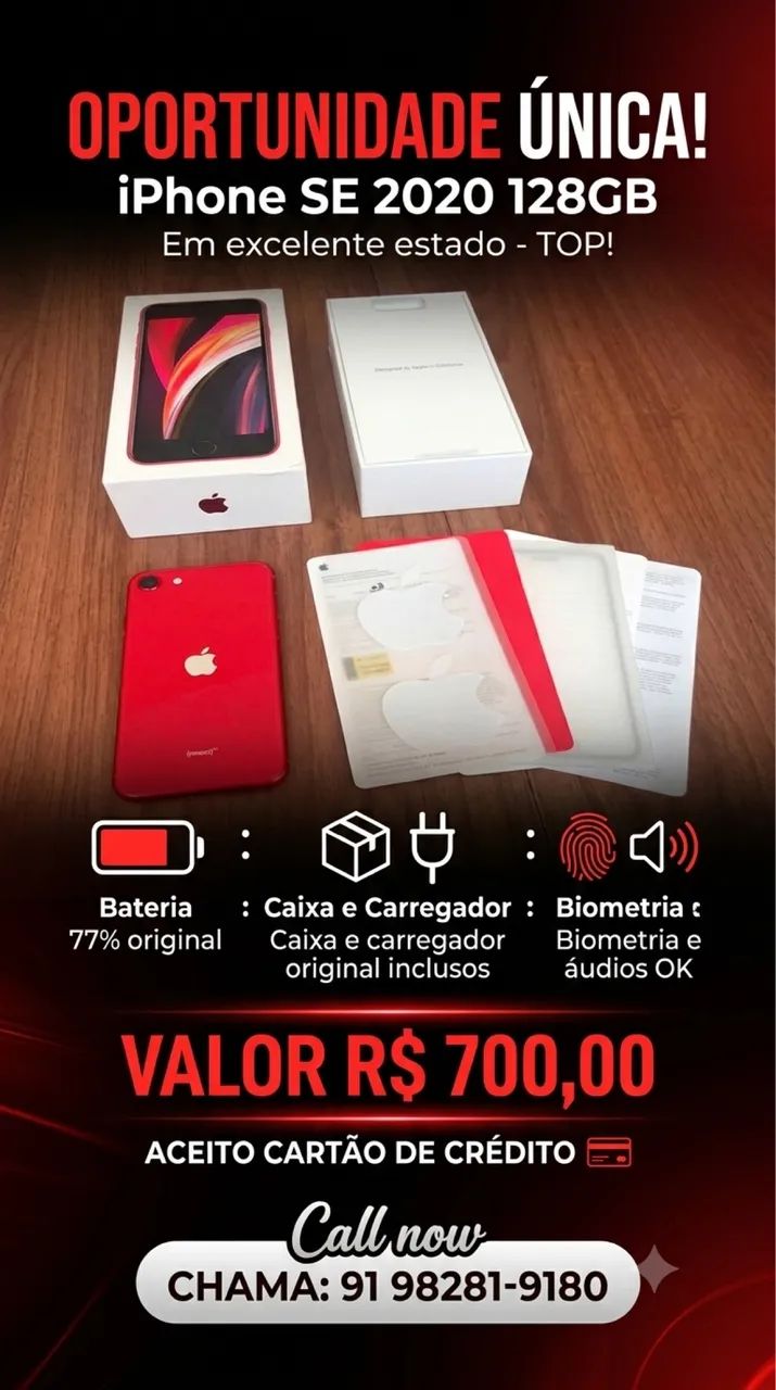 Vendo iPhone SE 2 semi novo 128gb  - Foto 2
